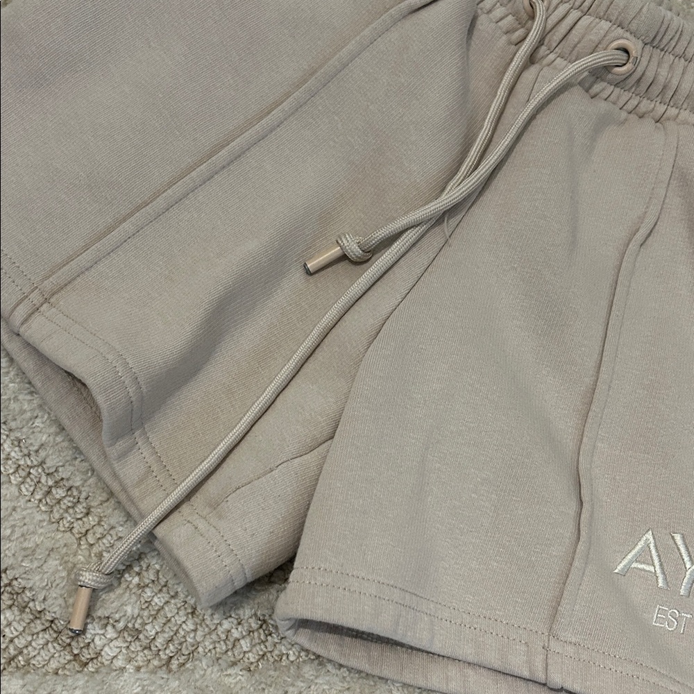 AYBL Women's Athletic Shorts in Beige - Picture 2 of 6